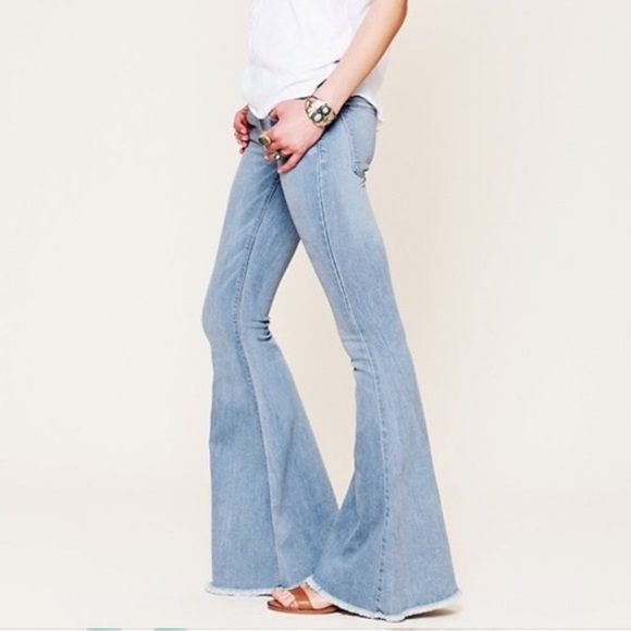 Free People Denim - Free People Super Flare bell bottoms